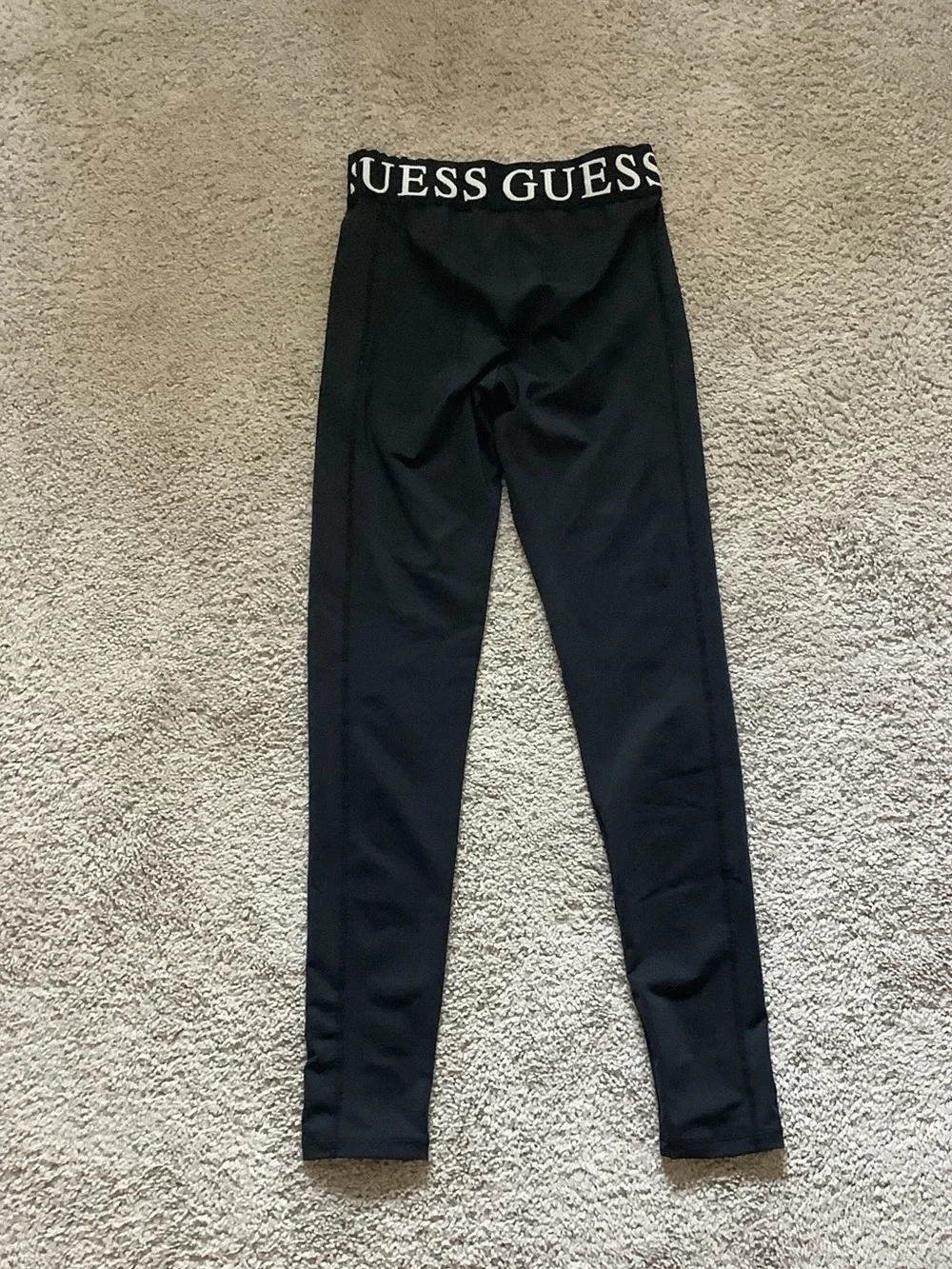 Guess Black Logo-Waist Girls' Leggings